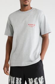 PURPLE BRAND Heavyweight Cotton Jersey Logo Graphic T-Shirt