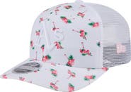New Era Men's New Era  White Athletics Flamingo Mesh Back 9SEVENTY Stretch-Snap Hat