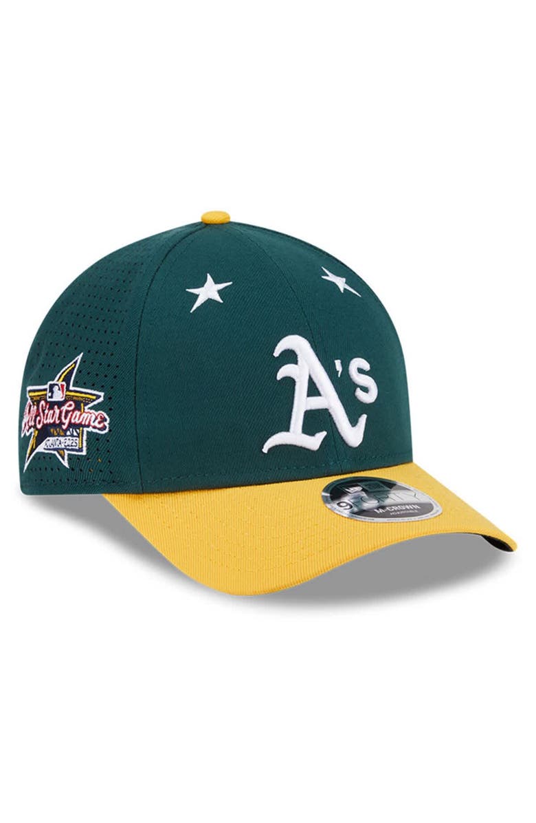 New Era Men's New Era Green/Gold  Athletics 2025 MLB All-Star Game 9FORTY M-Crown Adjustable Hat, Main, color, 