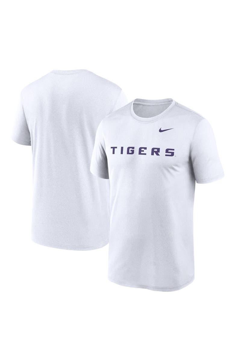 Nike Men's Nike White LSU Tigers Primetime Legend Wordmark T-Shirt, Alternate, color, 