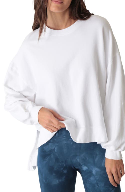 Electric & Rose Neil Pima Cotton & Modal Sweatshirt In White