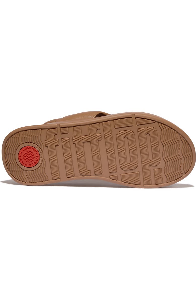 FitFlop F-Mode Knot Slingback Platform Wedge Sandal, Alternate, color, Classic Tan