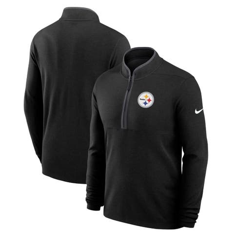 Men's Nike Black Pittsburgh Steelers Lightweight Victory Performance Half-Zip Pullover