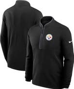 Nike Men's Nike Black Pittsburgh Steelers Lightweight Victory Performance Half-Zip Pullover