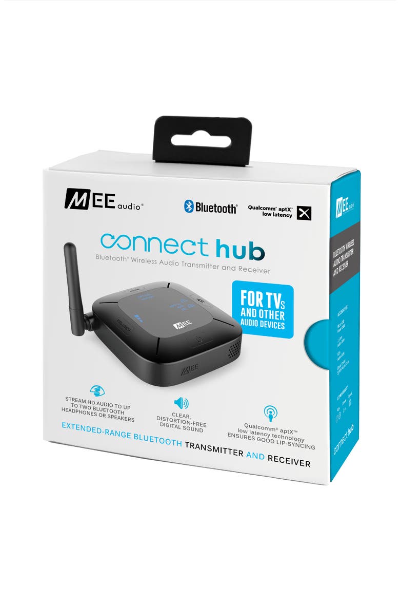 Connect Hub Bluetooth Audio Transmitter & Receiver, Alternate, color, Black