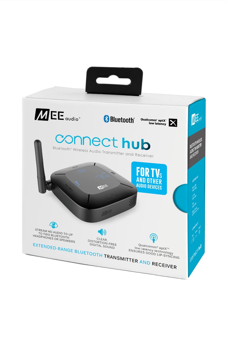 MEE audio Connect Hub Bluetooth Audio Transmitter & Receiver, Alternate, color, Black