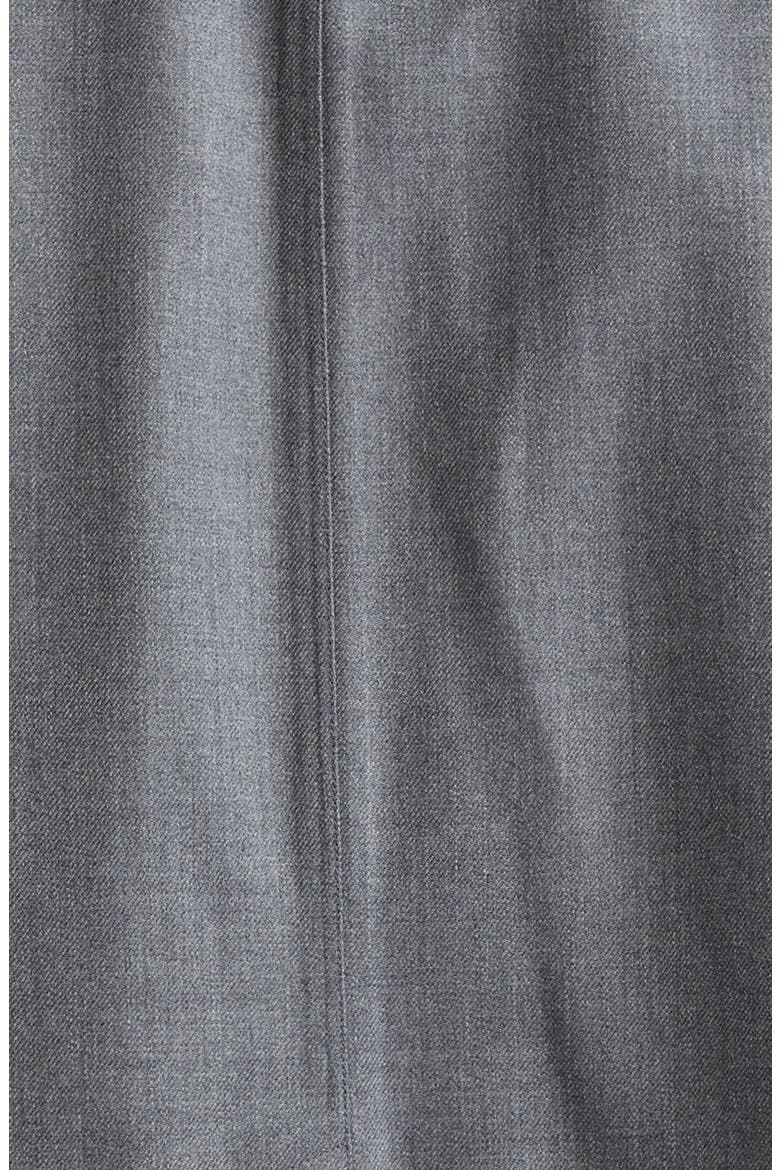 Tricolor Armband Water Resistant Wool Blend Twill Coat, Alternate, color, MEDIUM GREY