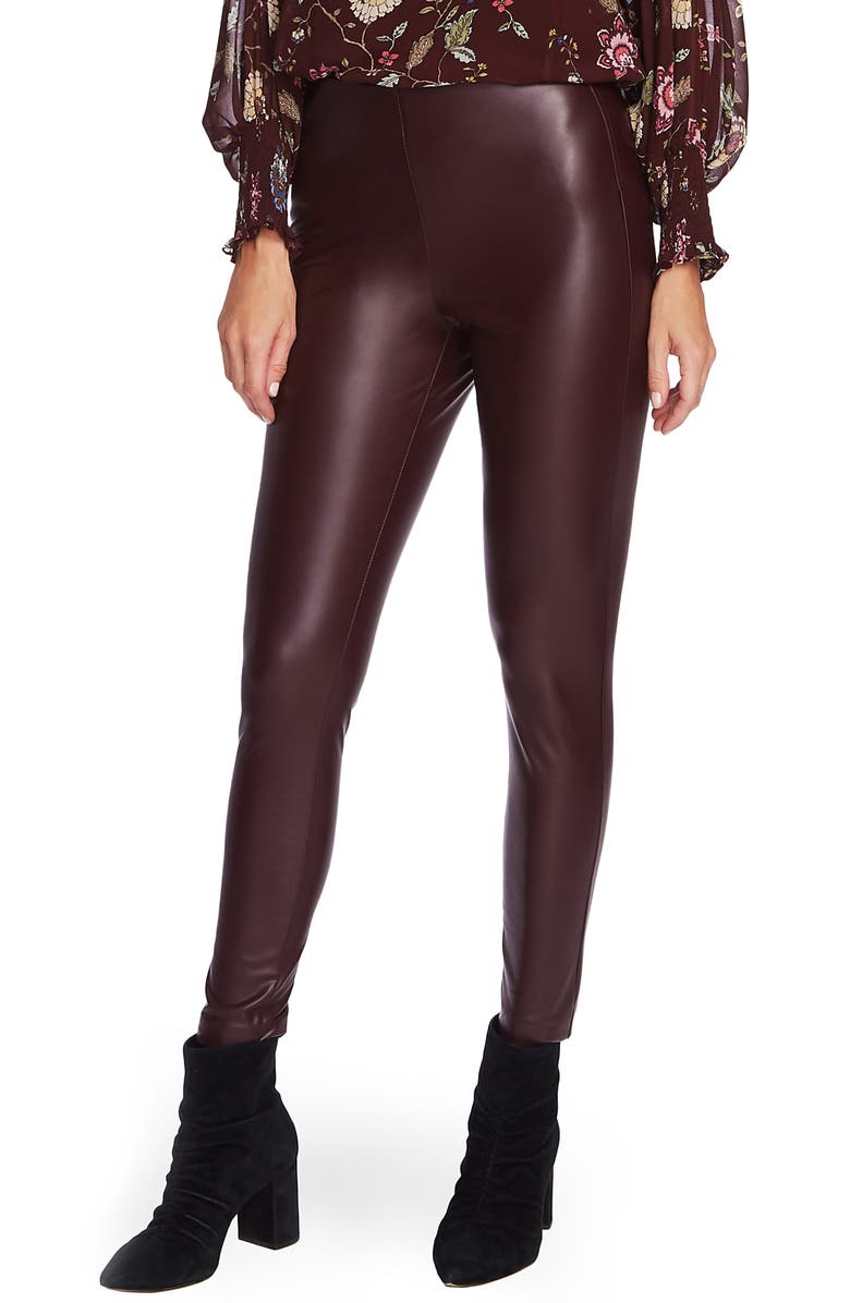 Vince Camuto Faux Leather Pants, Main, color, 