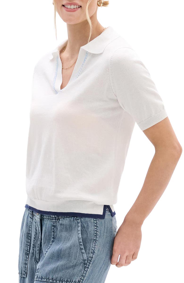 Hatley Johnny Collar Short Sleeve Sweater, Alternate, color,