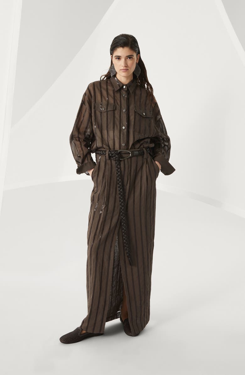 Brunello Cucinelli Dazzling Embroidery outerwear, Alternate, color, 