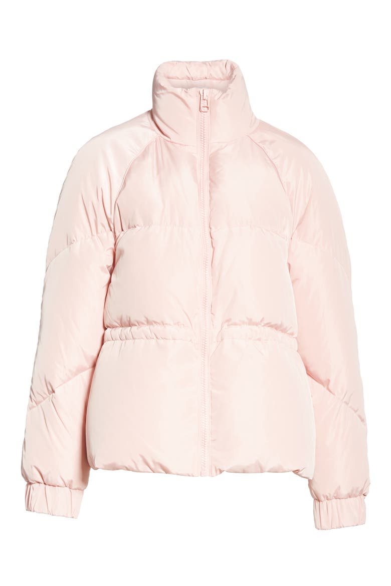 Tech Down Puffer Jacket, Alternate, color, SILVER PINK 499