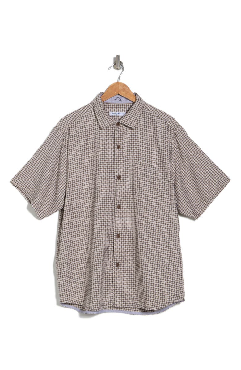 Tommy Bahama Shasta Shores Check Silk Camp Shirt, Alternate, color,
