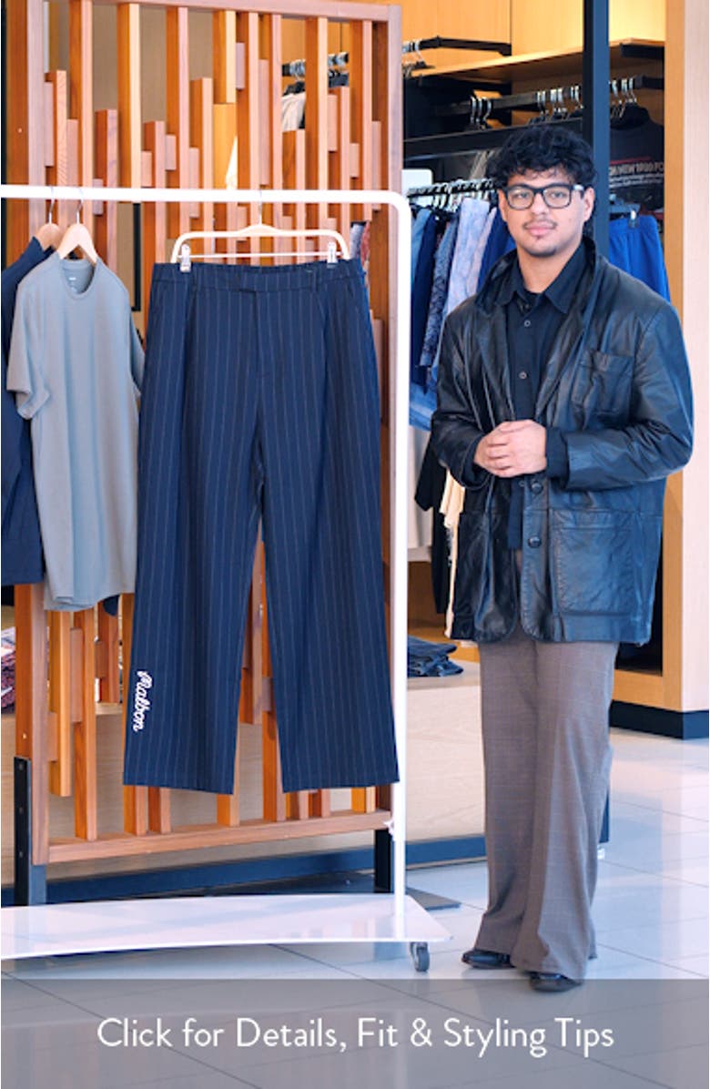 Emmett Pleated Straight Leg Pants, sales video thumbnail