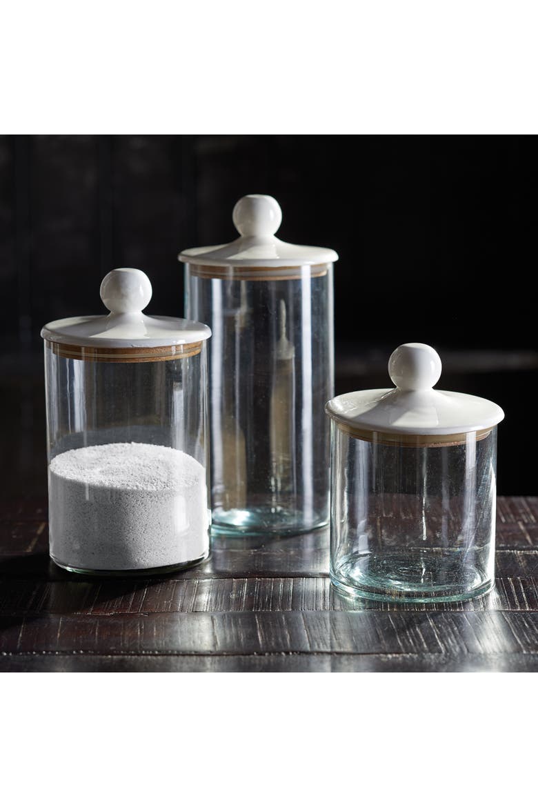 Petaluma Canisters Set of 3, Alternate, color, White