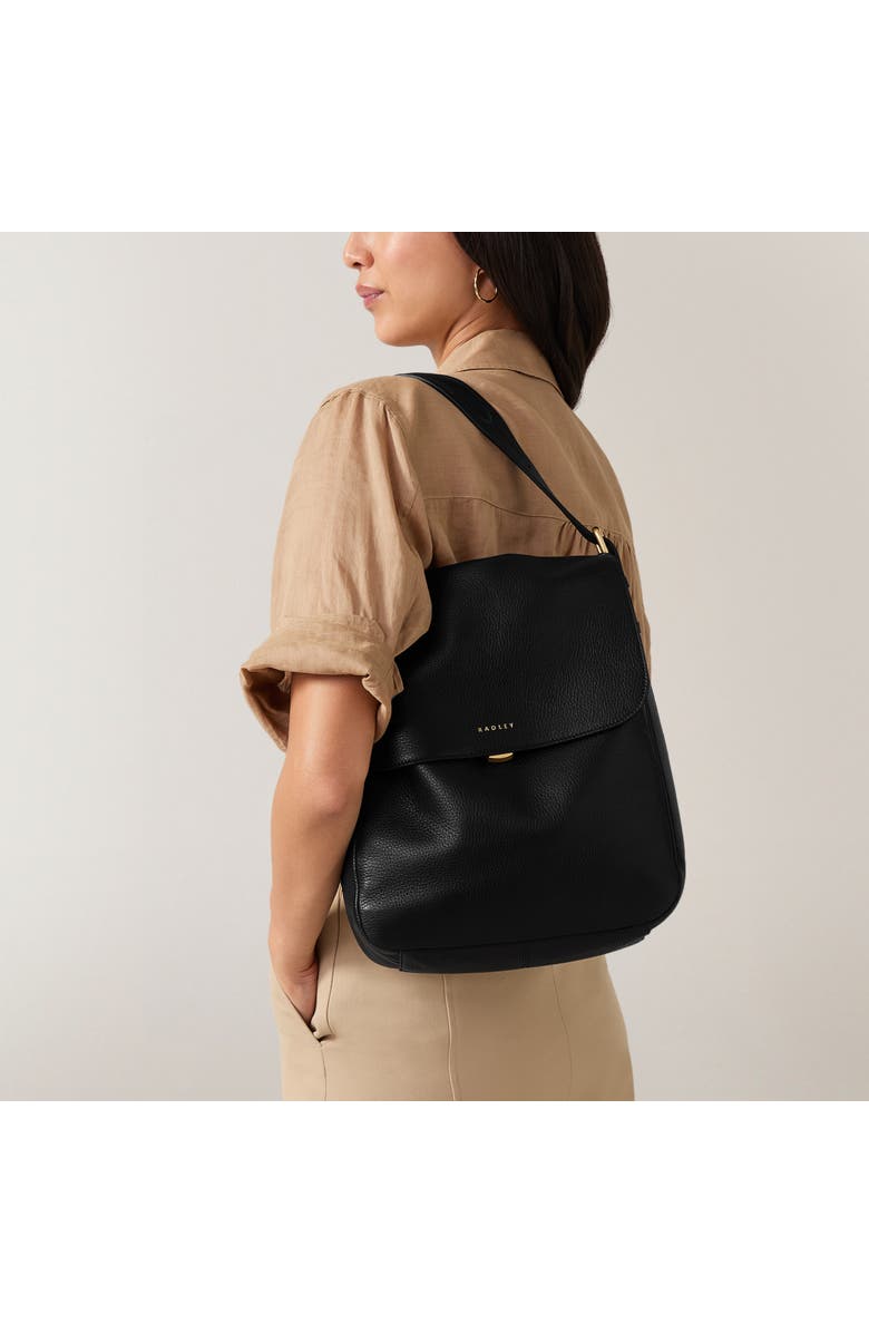 Radley Grafton Street Medium Flapover Backpack, Alternate, color, Black