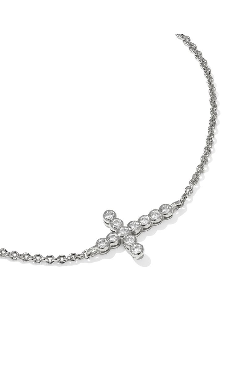 Kendra Scott Cross Crystal Tennis Bracelet, Alternate, color, Silver