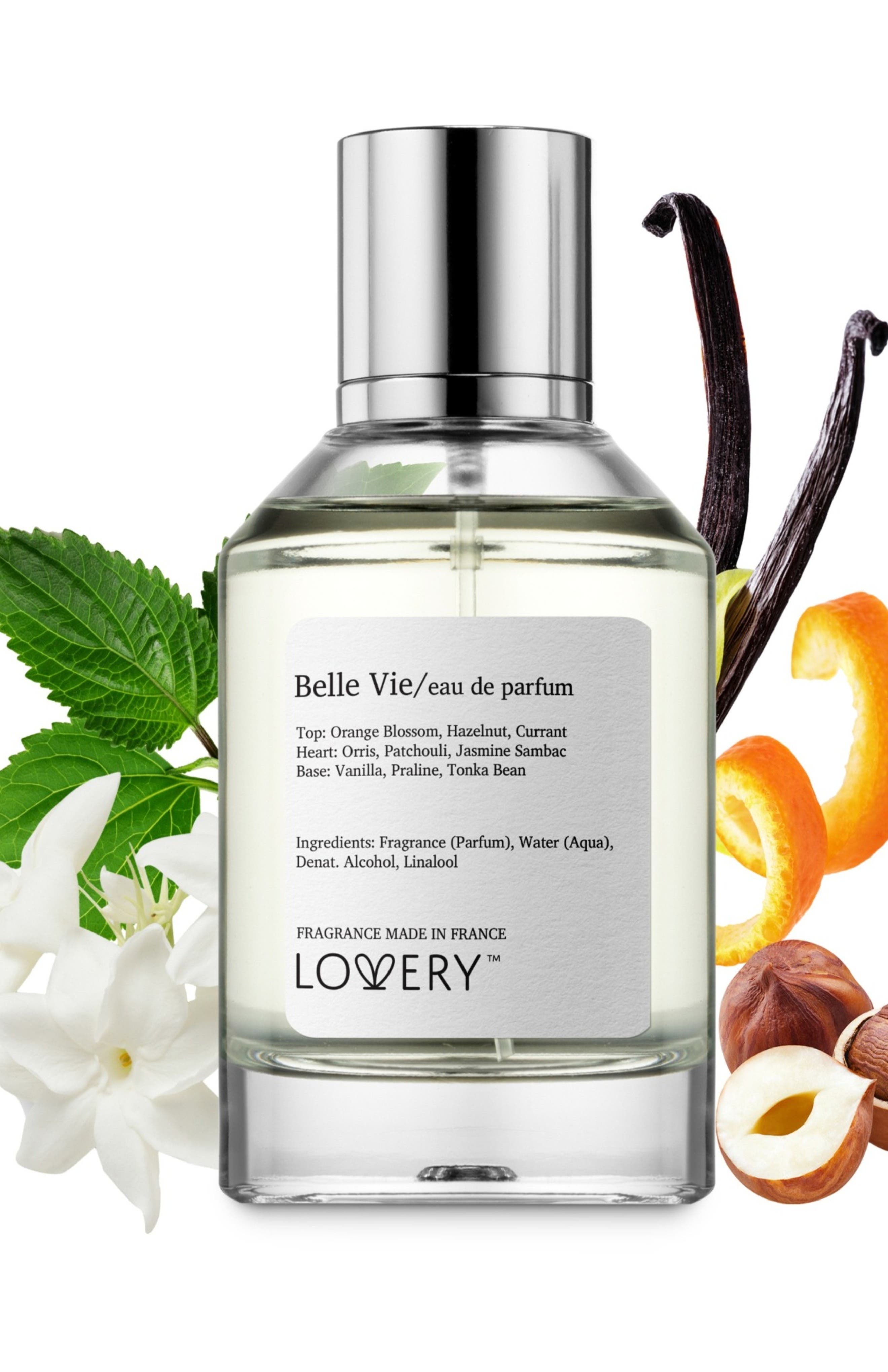 Lovery Belle Vie Eau De Parfum Spray A- 100ml Made In Transparent
