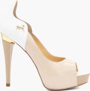 Cavalinho Gold Leather Platform Heels