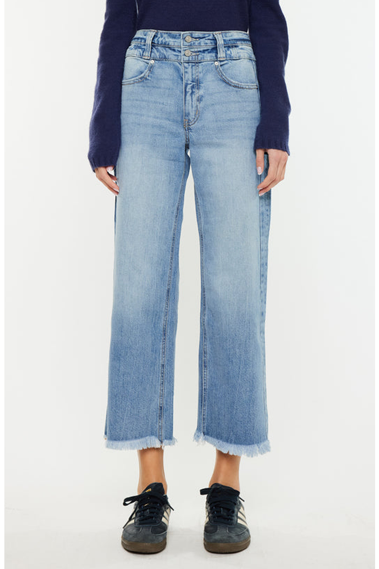 Gretchen Ultra High Rise Wide Leg Jeans, Main, color, Medium Wash