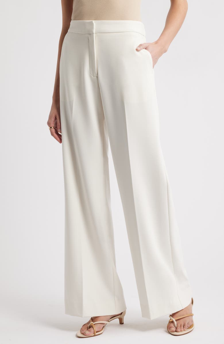 Nordstrom The Lennox Wide Leg Trousers, Main, color, Ivory Tofu