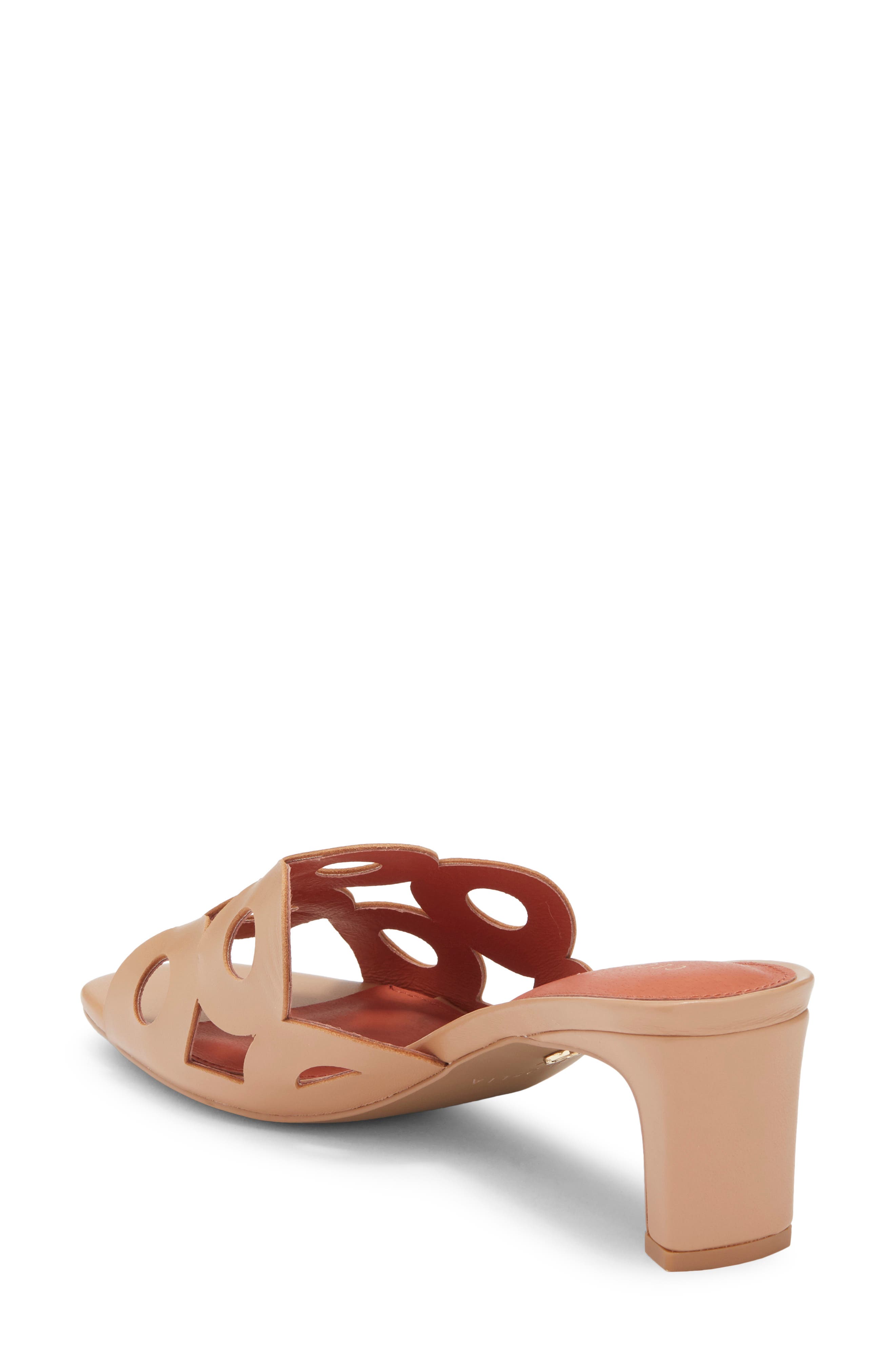 Cecelia New York Belmont Cutout Slide Sandal, Alternate, color, Tan