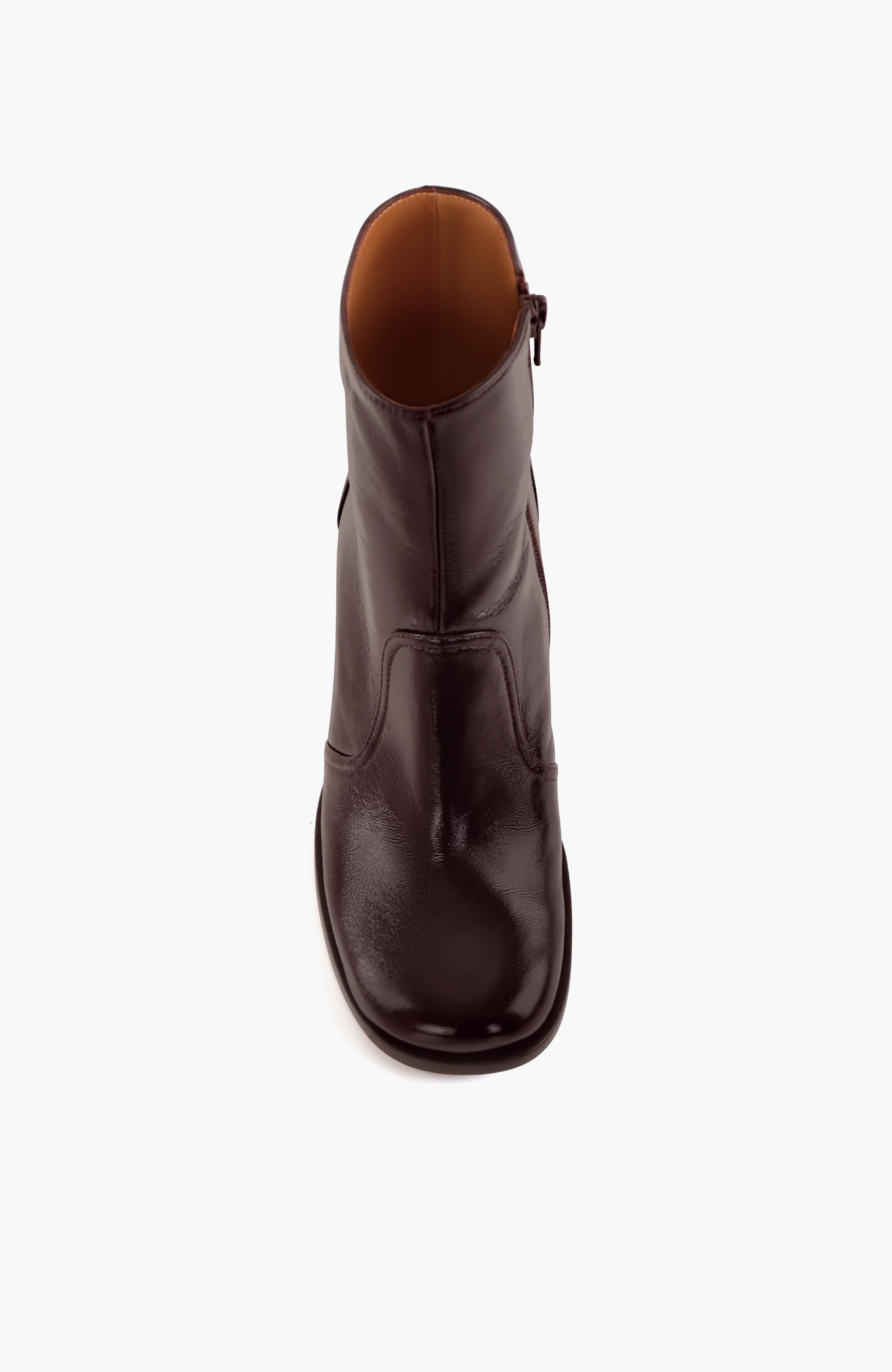 TALENA Patent leather Ankle Boots, Alternate, color, Grape