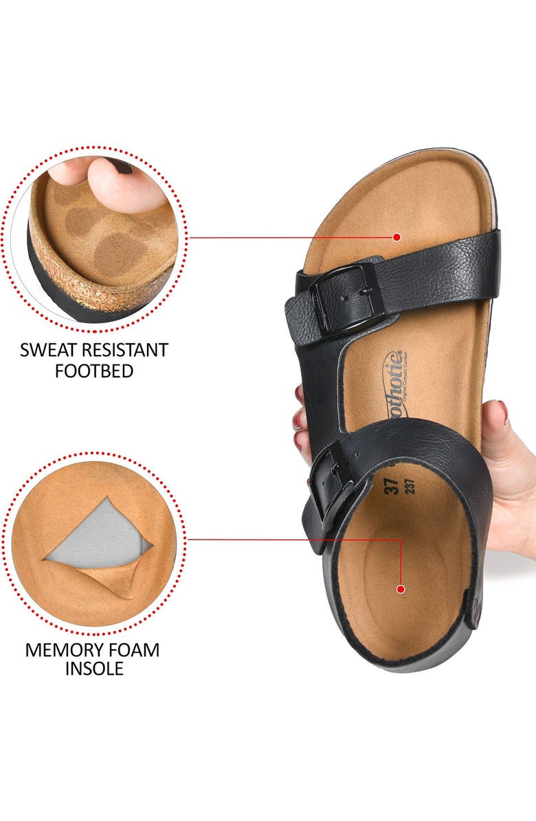 AEROTHOTIC Amulet Sandal, Alternate, color, Black