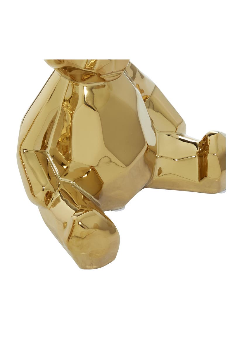 Glam Set of 2 Porcelain Animal Sculptures, Alternate, color, GOLD