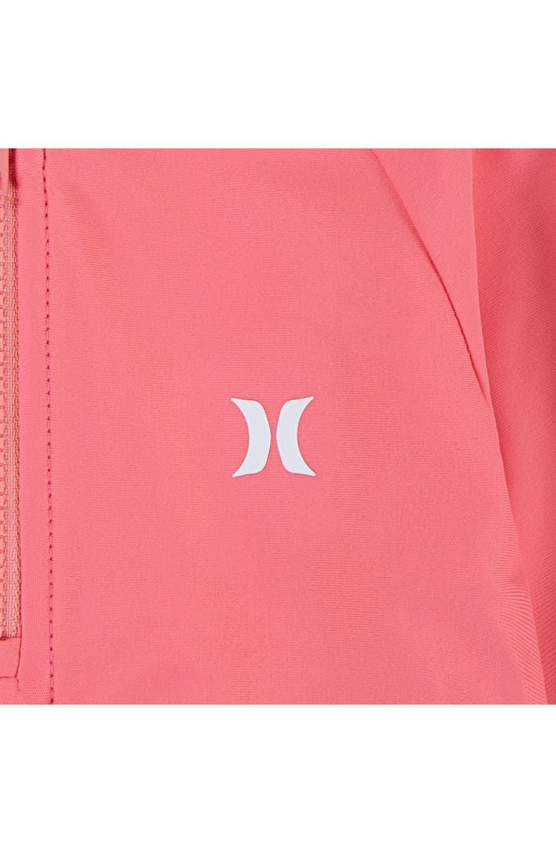 Hurley Two-Piece Rashguard Swimsuit, Alternate, color, Black