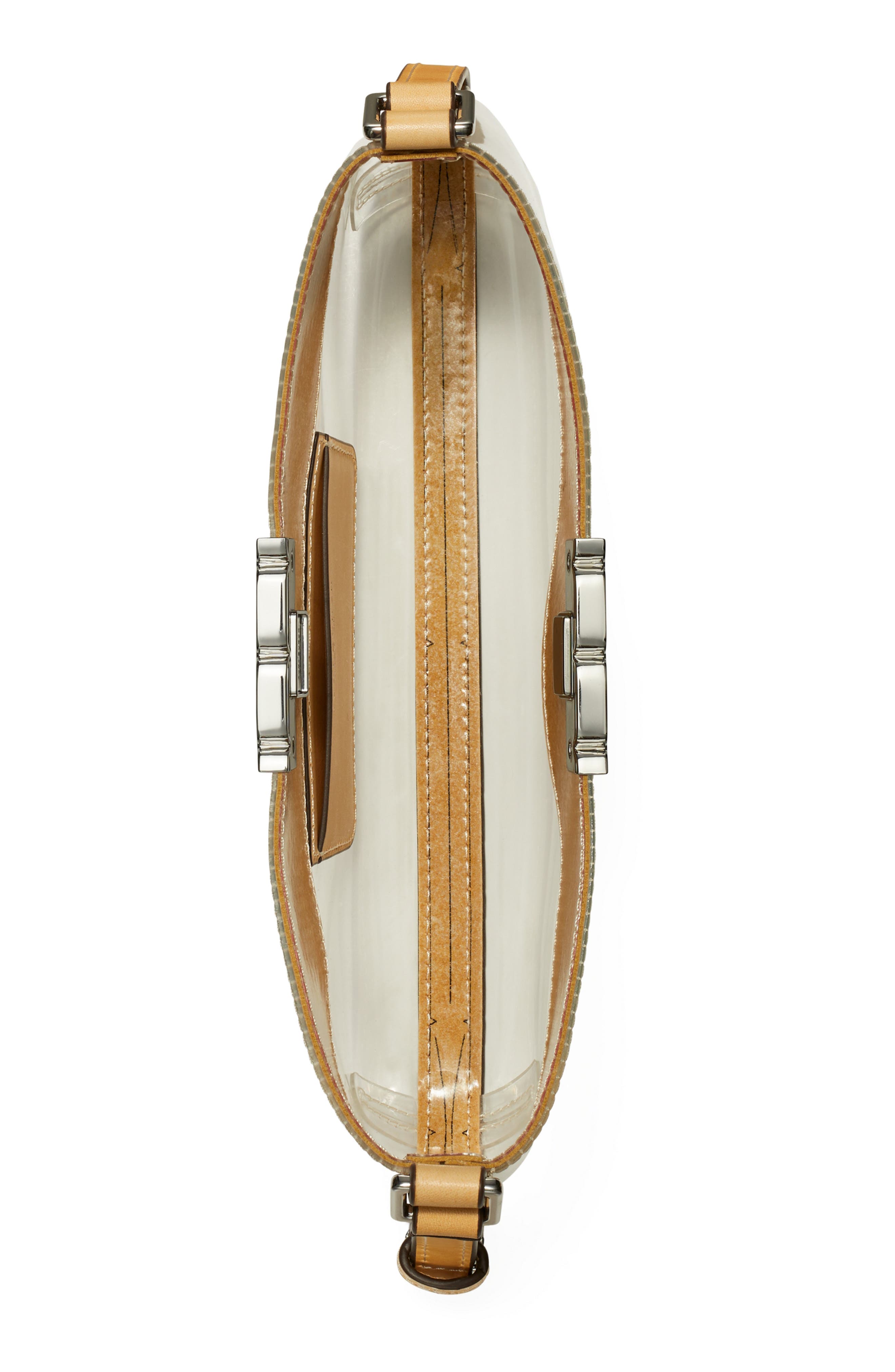 Tory Burch Eleanor Clear TPU Shoulder Bag, Alternate, color, 