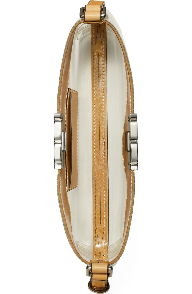 Tory Burch Eleanor Clear TPU Shoulder Bag, Alternate, color,