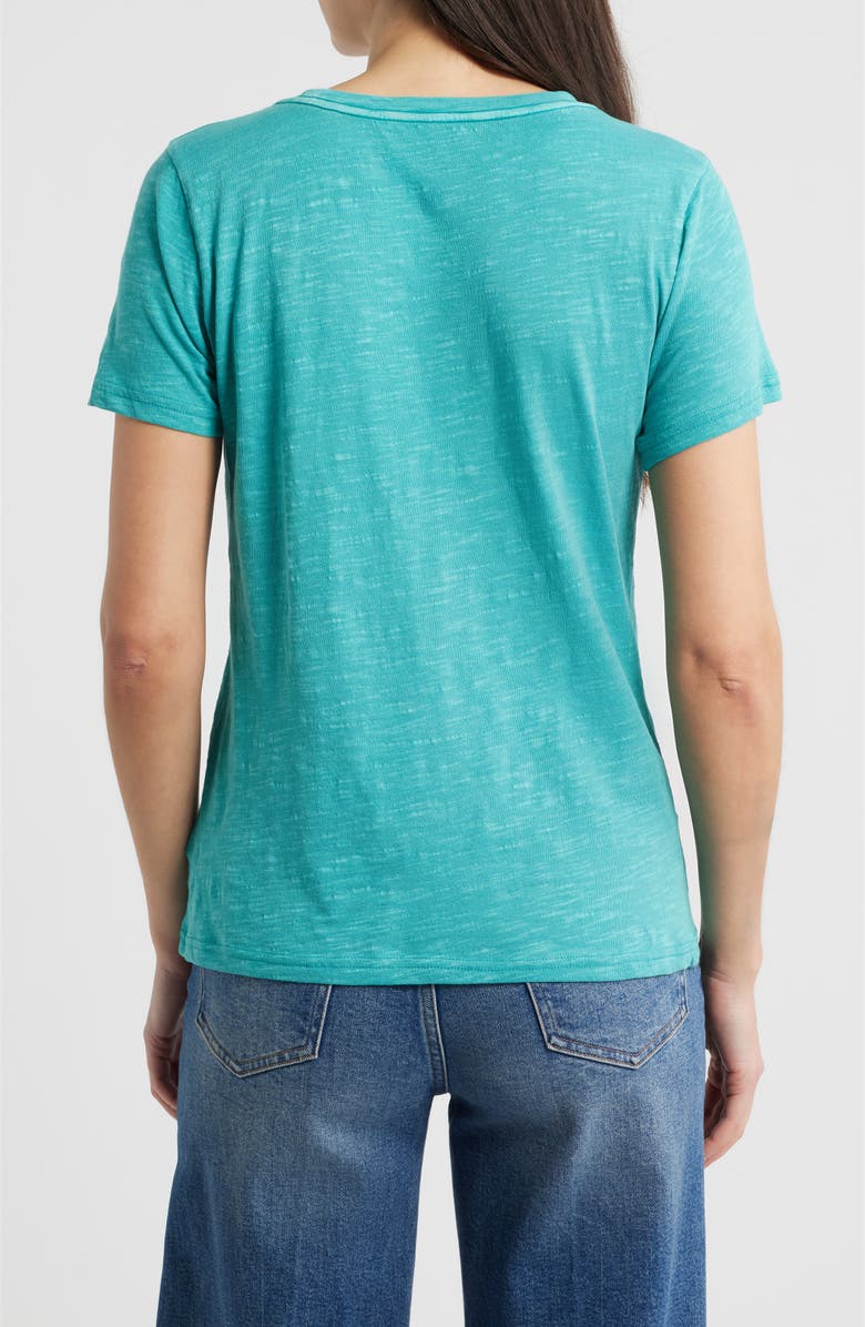 Lucky Brand Hamsa Butterfly Frame Cotton Graphic T-Shirt, Alternate, color, Baltic