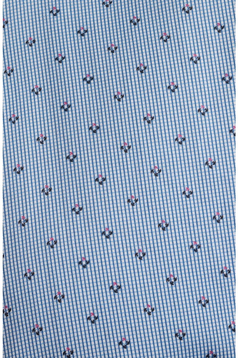 Modern Fit Neat Check Cotton Dress Shirt, Alternate, color, BLUE
