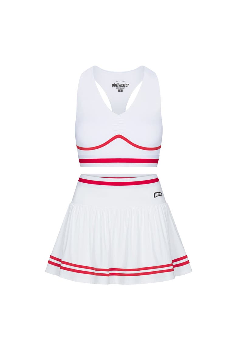 Heritage Bra Top, Alternate, color, White-Black