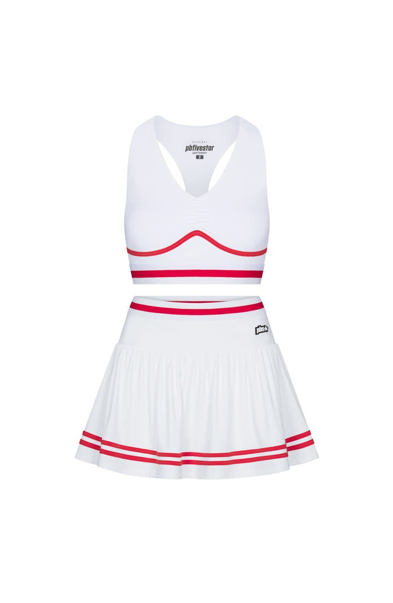 PB5star Heritage Bra Top, Alternate, color, White-Black