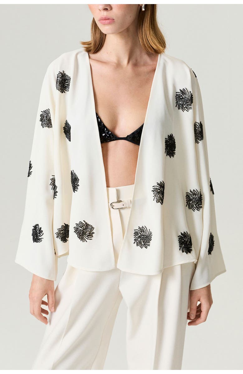 Nocturne Beaded Open-Front Kimono, Main, color, Multi-Colored