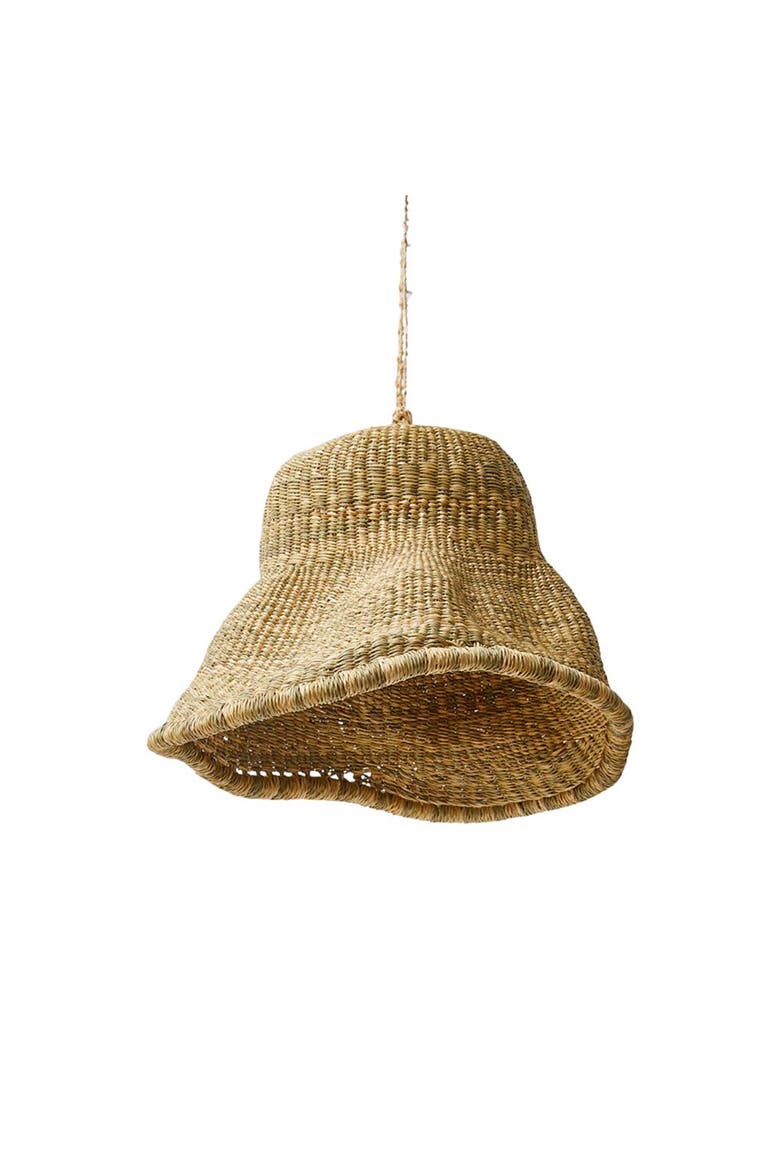 Oka Askew Pendant Lamp Shade, Main, color, Natural elephant swamp grass