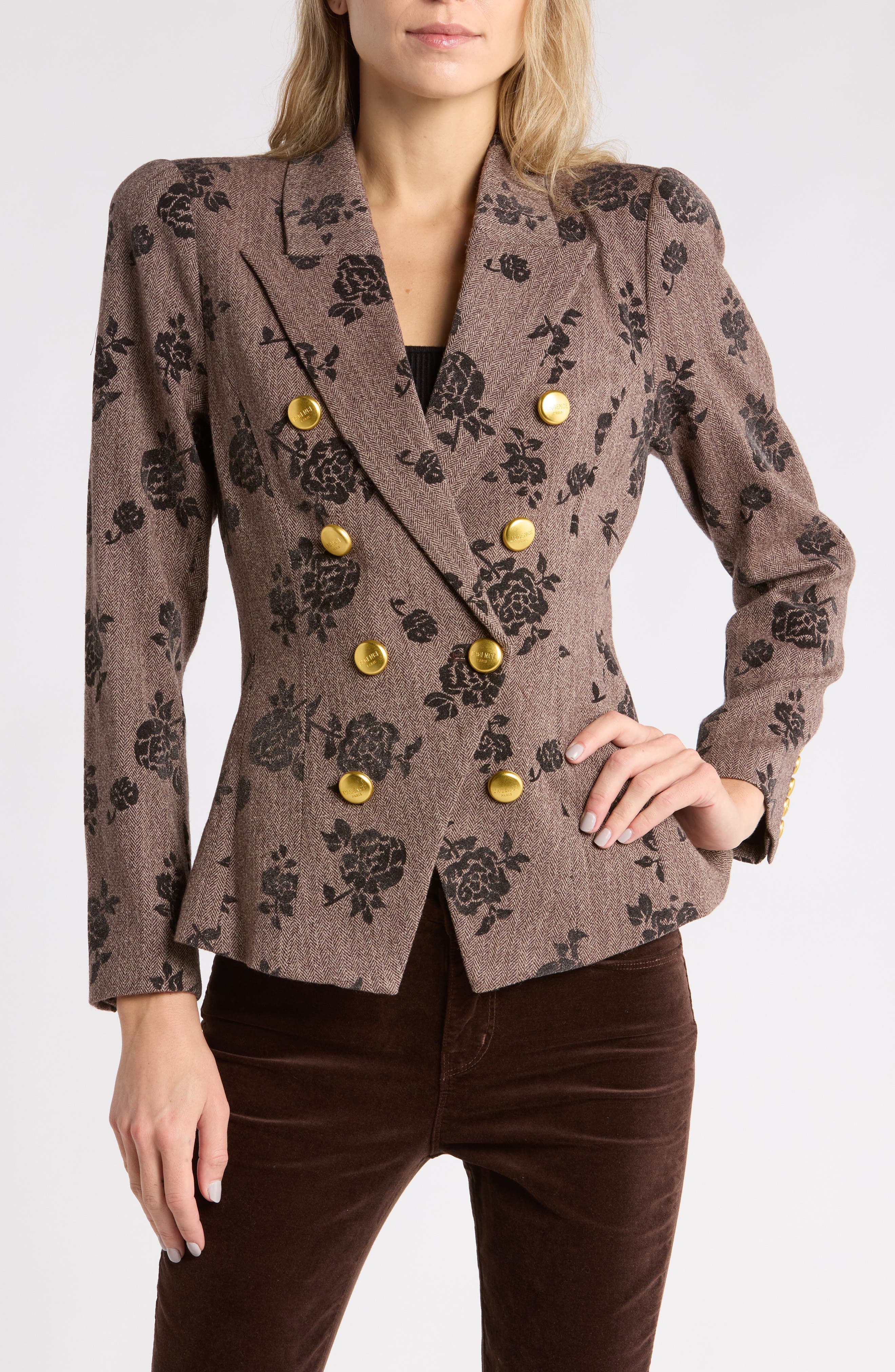 Bethany Structured Wool Blend Blazer