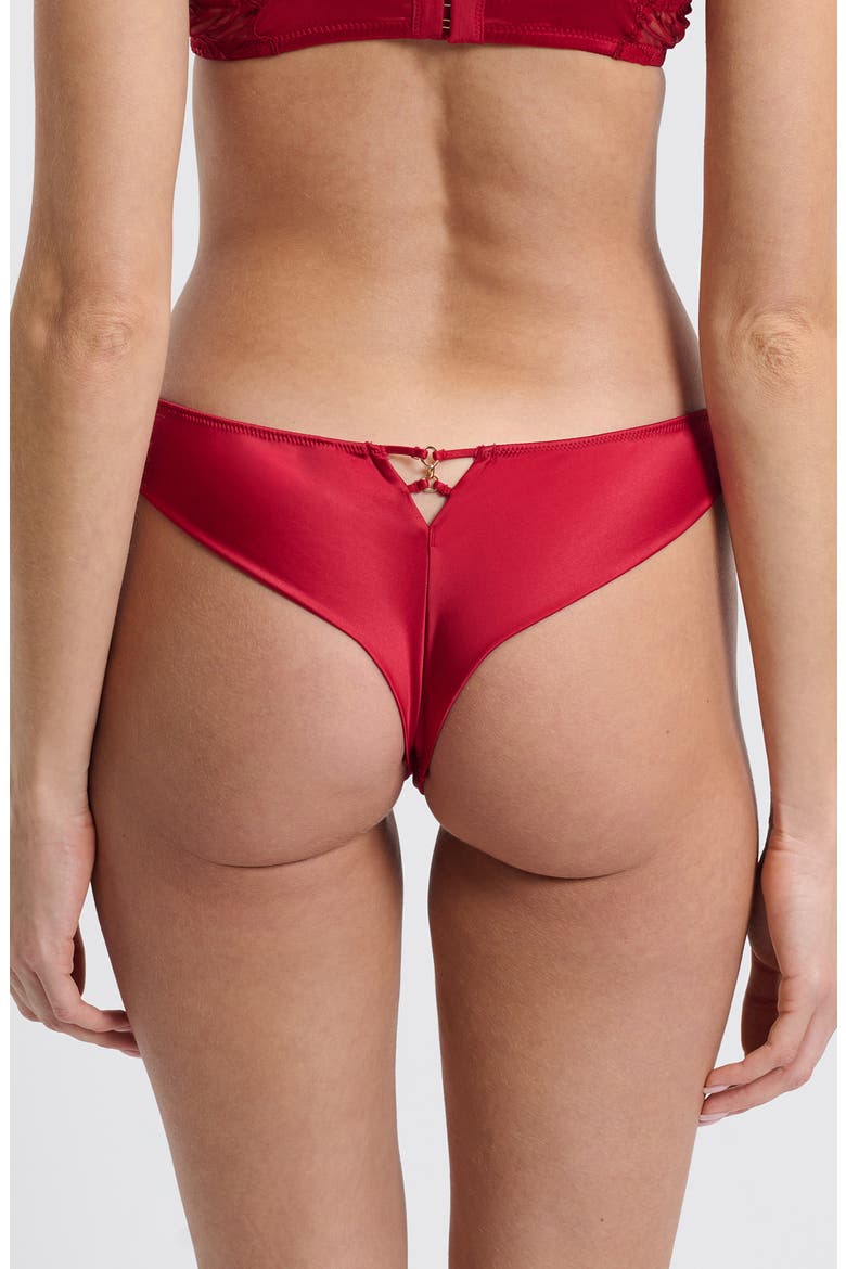 Envolee Tanga Panties, Alternate, color, RED