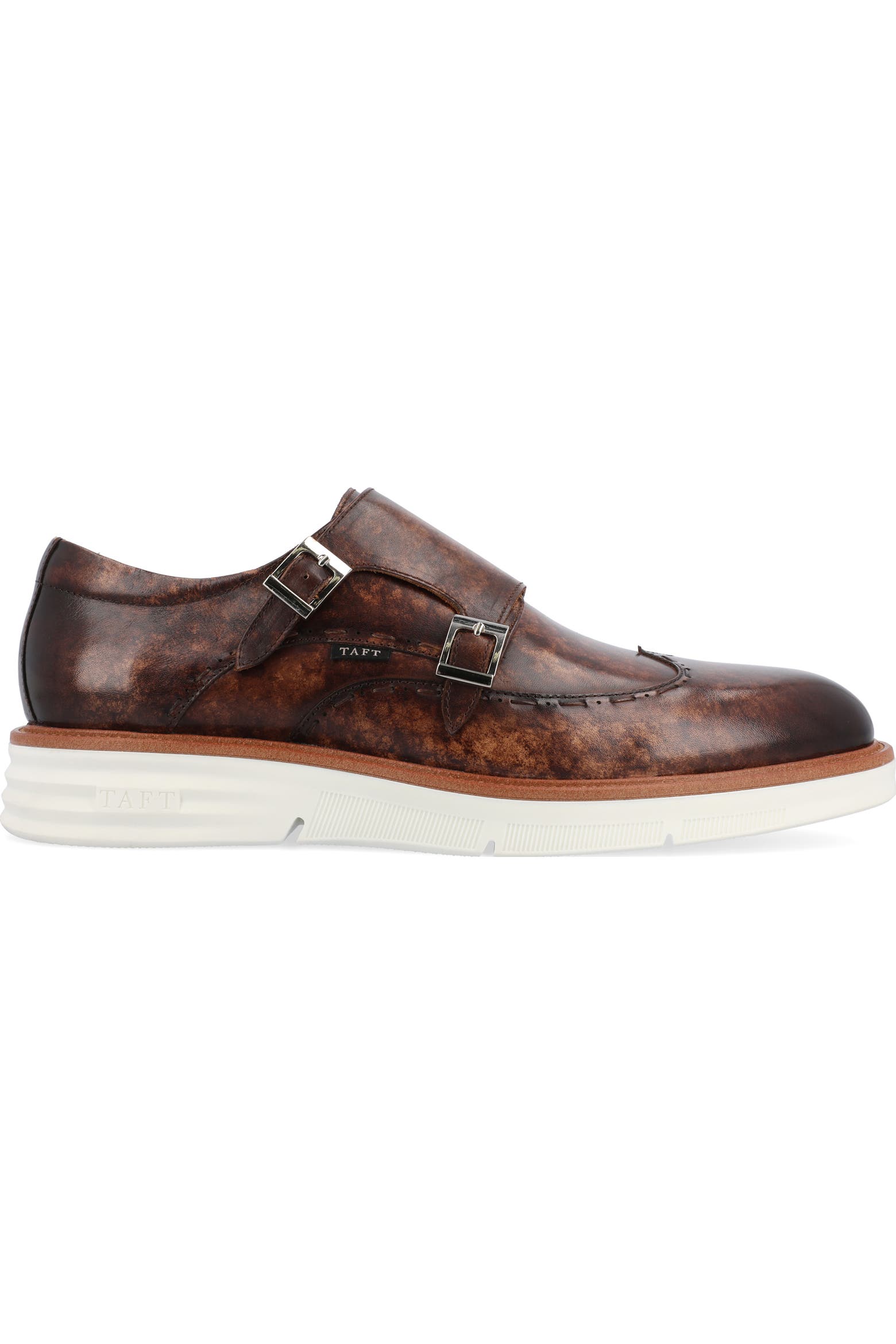 4281f TAFT Leather Double Monk Strap Shoe (Men) | Nordstromrack