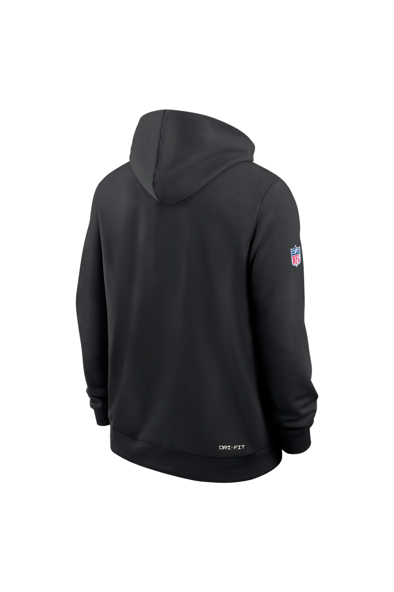 Men's Nike Black New Orleans Saints Sideline Standard Issue Quarterback Scramble Dri-FIT Full-Zip Hoodie, Alternate, color, Black