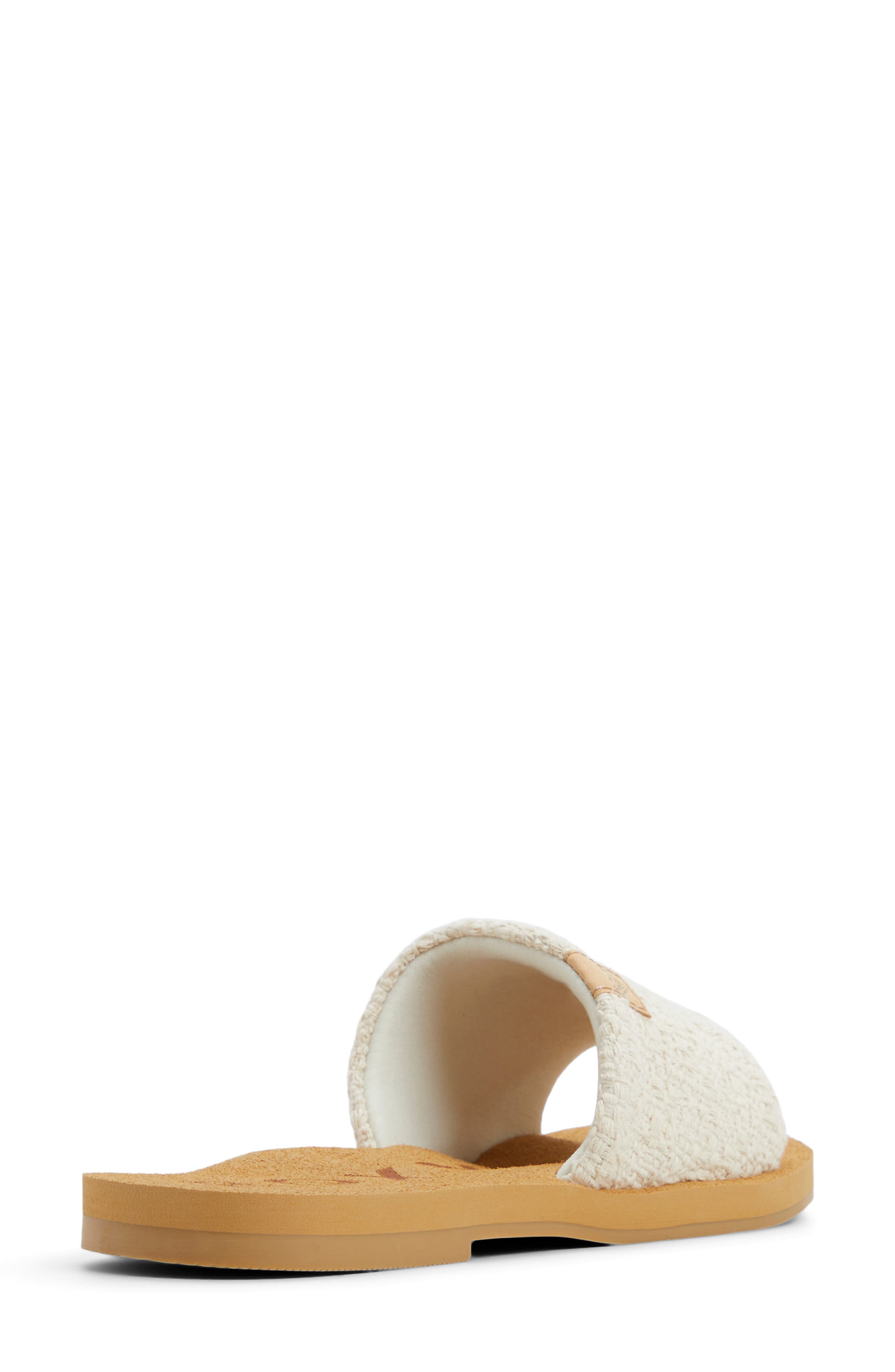 Roxy Amalfi Coast Slide Sandal, Alternate, color, Natural