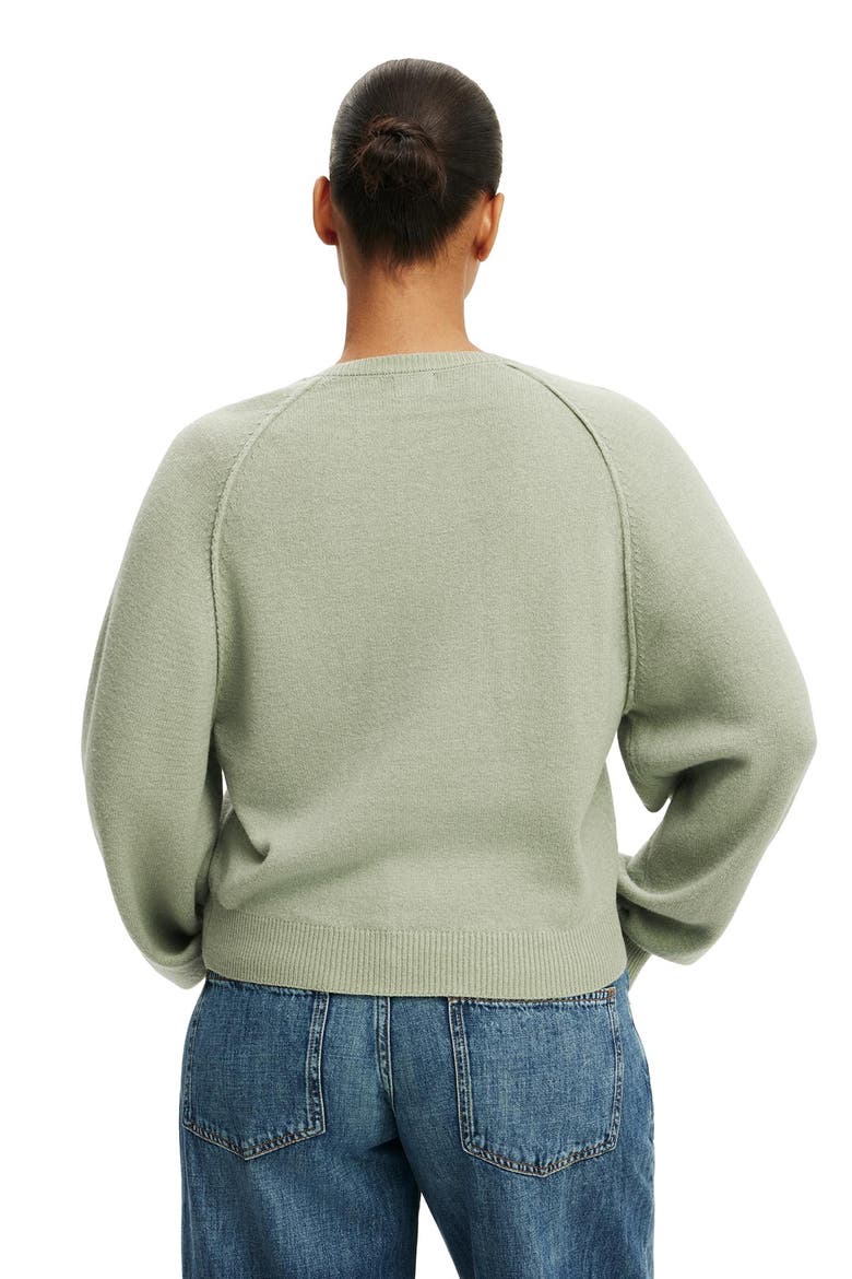 Women's Everfine Oversized Henley Knit, Alternate, color, Pale Eucalyptus