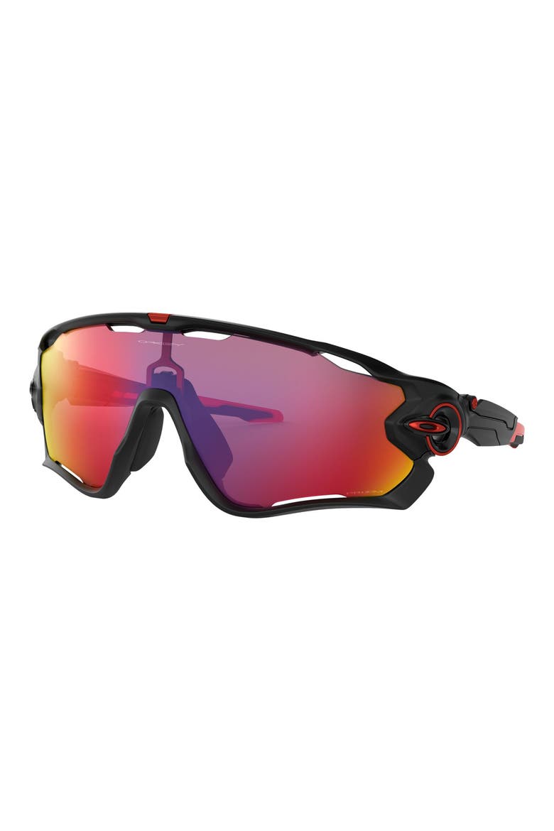 Jawbreaker™ Prizm™ Sport Wrap Shield Sunglasses, Alternate, color, BLACK