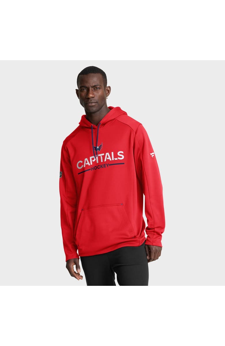 FANATICS Men
s Fanatics Red Washington Capitals Authentic Pro Rink Hoodie, Main, color, Red