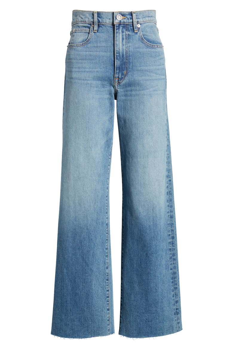 Grace Raw Hem High Waist Ankle Wide Leg Jeans, Alternate, color, SEPARATE WAYS