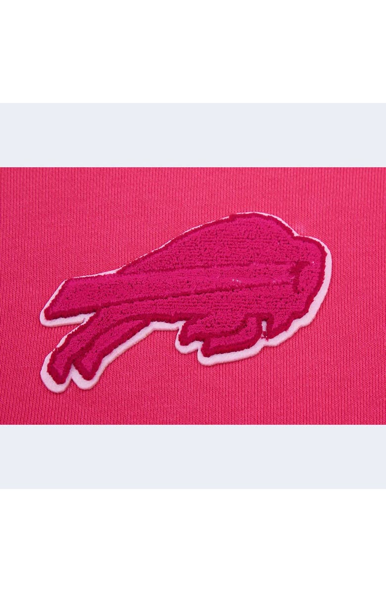 PRO STANDARD Women's Pro Standard Buffalo Bills Triple Pink Cropped Pullover Hoodie, Alternate, color, 