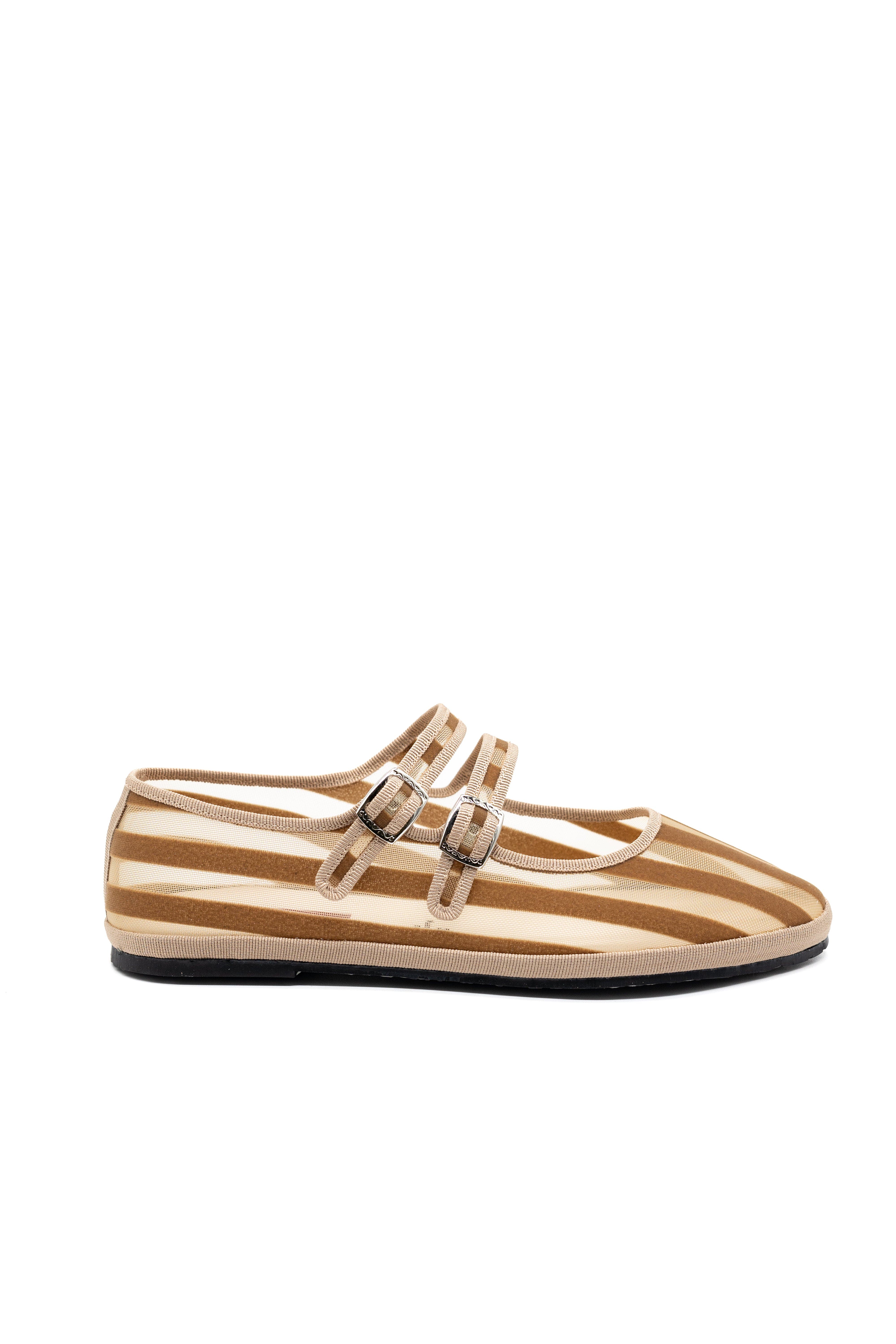 Lido Double Strap  Mary Jane Flats, Alternate, color, Desert Beige
