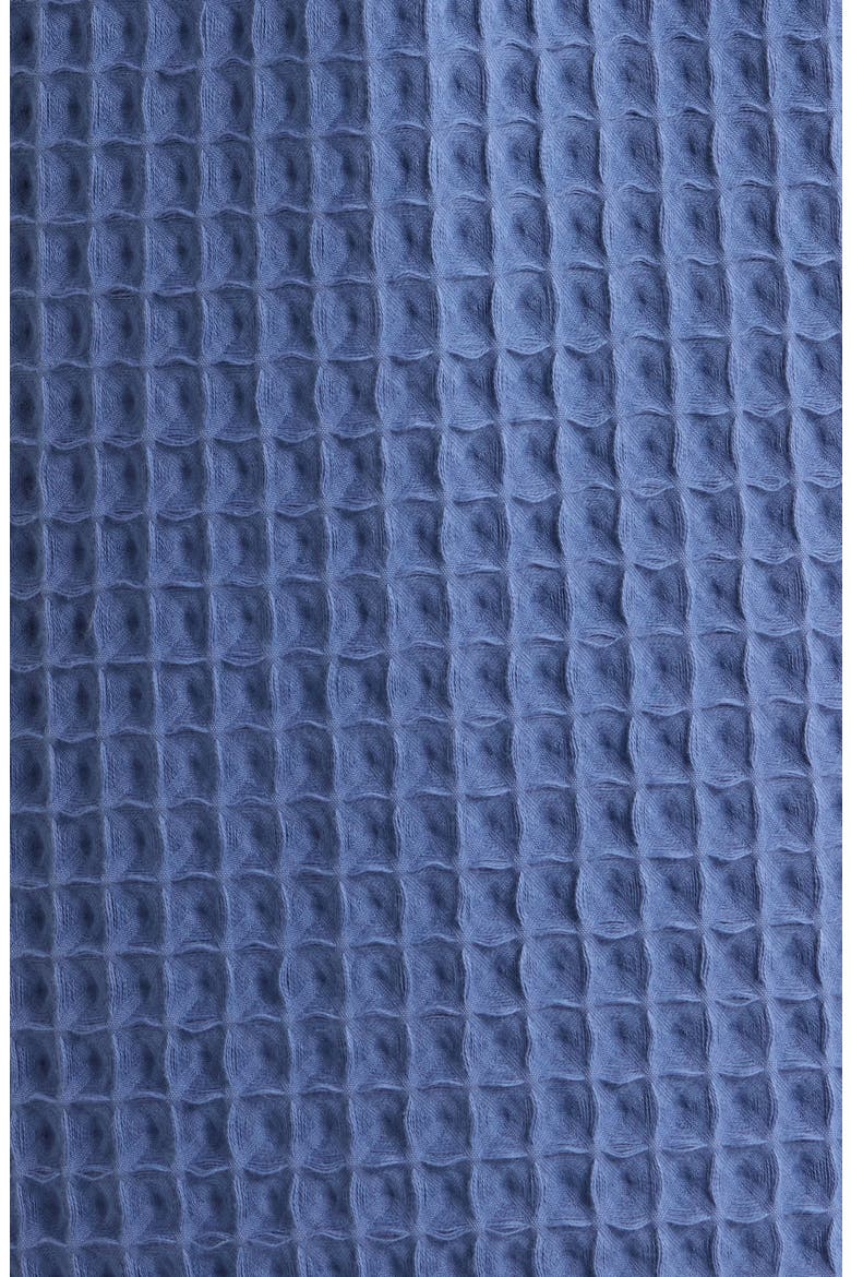 Modern Waffle Robe, Alternate, color, BLUE BIJOU