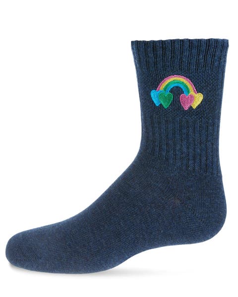 Rainbow Patch Kids Crew Sock (Little Kid & Big Kid)